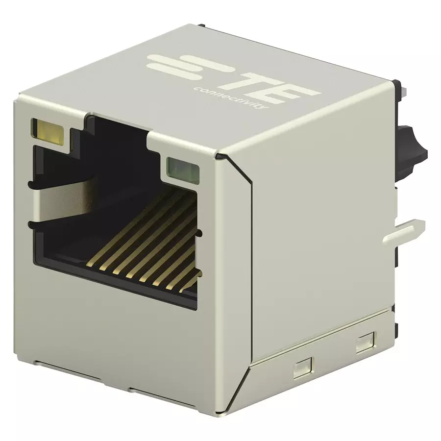 AMP - TE CONNECTIVITY RJ45 CONNECTOR, JACK, 8P8C, 1PORT, TH, 5-2301995-4