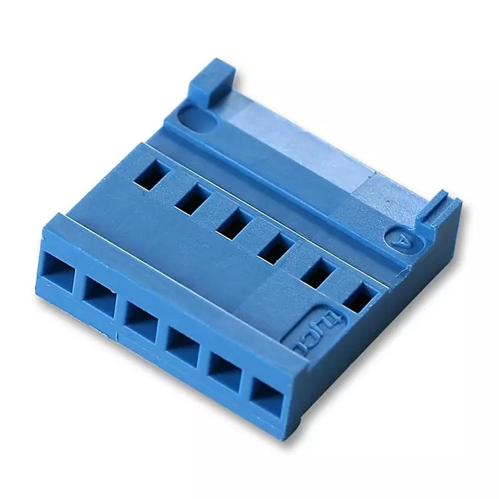 AMP - TE CONNECTIVITY HOUSING, CRIMP, RECEPTACLE, 2.54MM, 6WAY, 281838-6 (Pack 10)