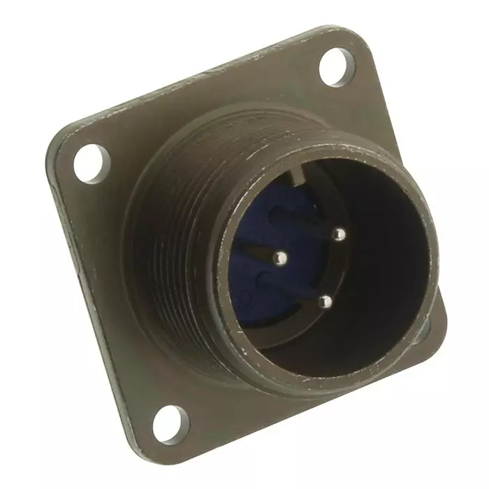 AMPHENOL INDUSTRIAL CIRCULAR CONNECTOR, RECEPTACLE, SIZE 14S, 3 POSITION, BOX, 97-3102A-14S-7P