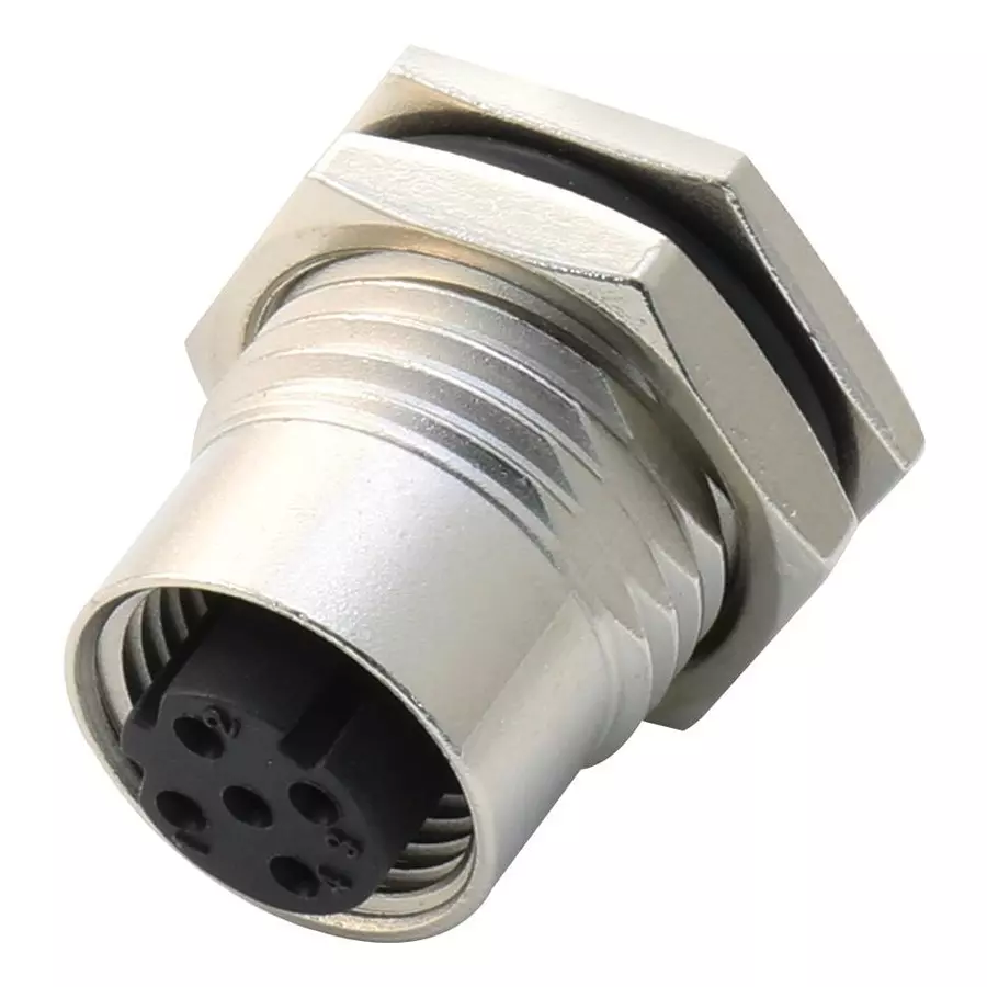 AMPHENOL LTW SENSOR CONNECTOR, M12, RCPT, 4POS, M12D-04PFFP-SF8001