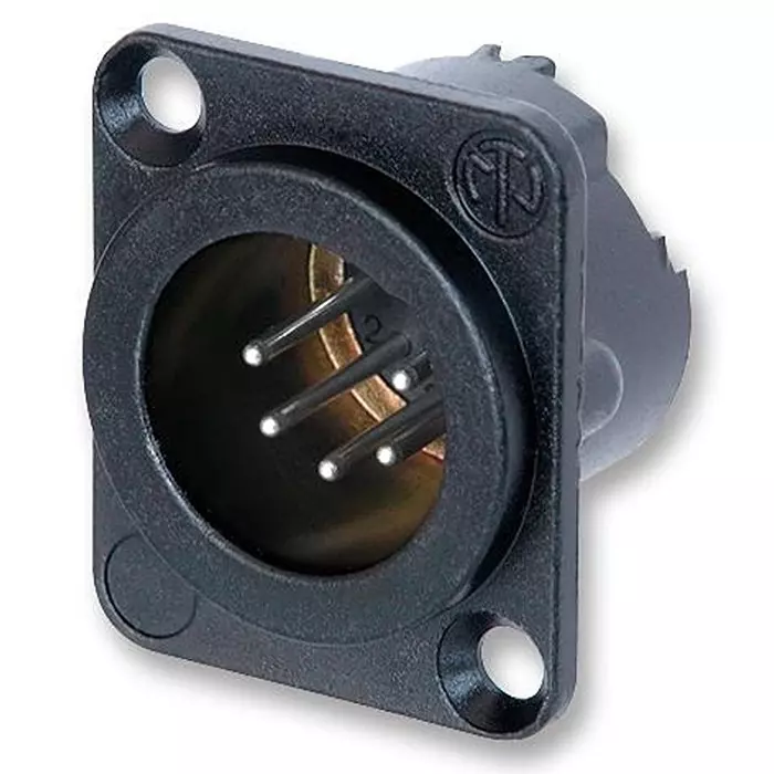 NEUTRIK PLUG, XLR, BLACK, 5POLE, NC5MD-LX-BAG