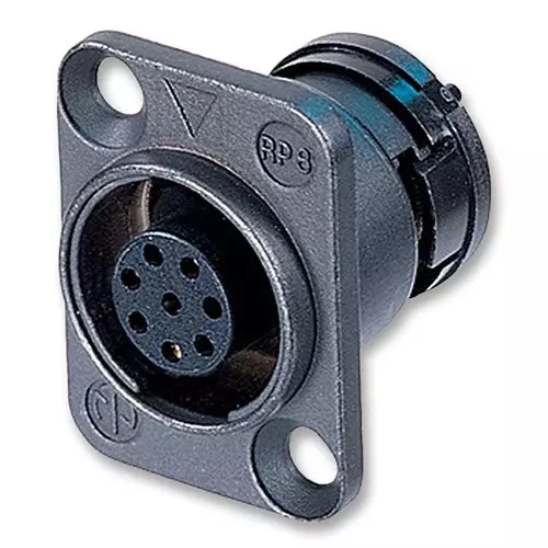 NEUTRIK SOCKET, PANEL MOUNT, 8, POLE, ORP8F