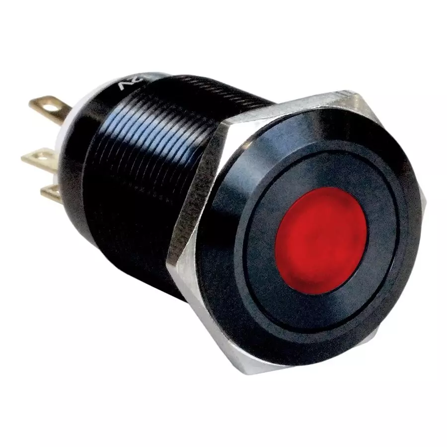 ARCOLECTRIC (BULGIN LIMITED) ANTI VANDAL SW, SPDT, 5A, 24V/125V, RED, MPI005D28LARD12
