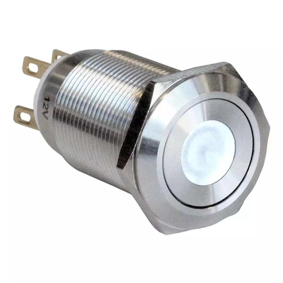 ARCOLECTRIC (BULGIN LIMITED) ANTI VANDAL SW, SPDT, 5A, 24V/125V, WHT, MPI005D28LSWH12