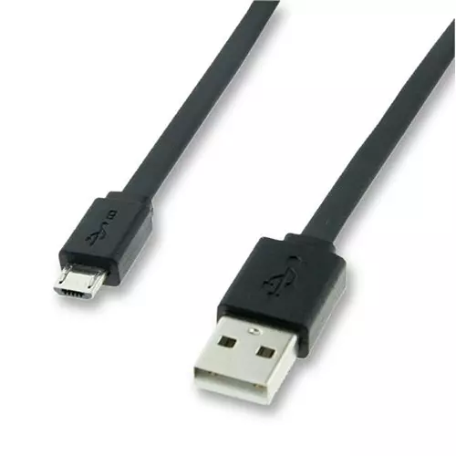 ROLINE CABLE, USB 2.0 A-MICRO B PLUG, 1M, BLK, 11.02.8760