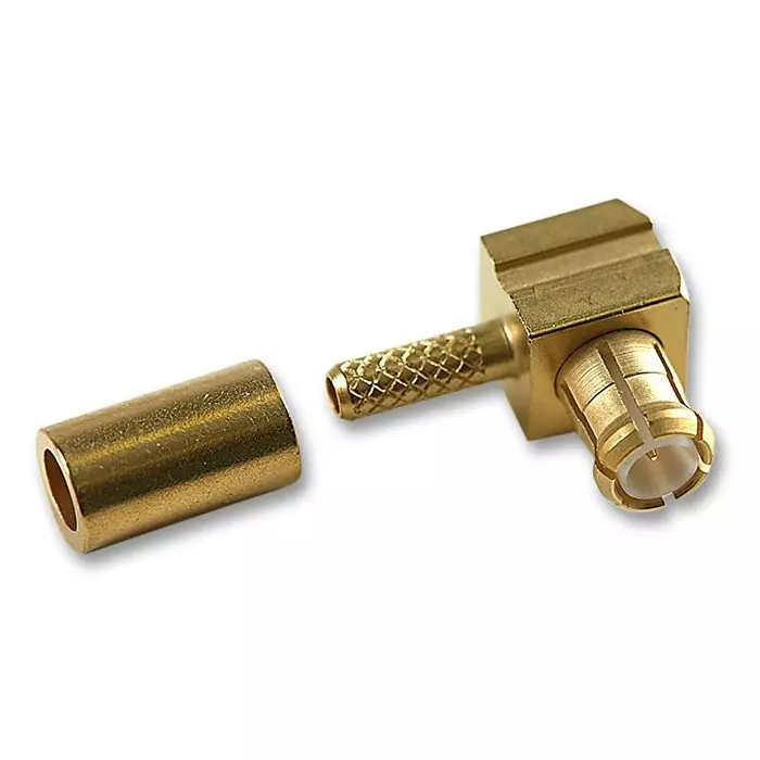 RADIALL RF COAXIAL, MCX, RIGHT ANGLE PLUG, 50OHM, R113181000