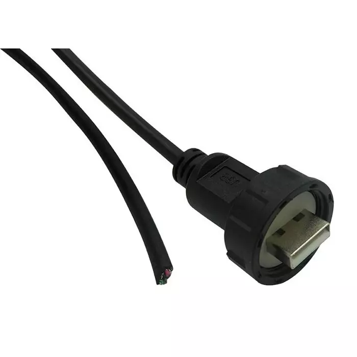 STEWART CONNECTOR USB CABLE, 2.0 A PLUG-FREE END, 1.83M, 67U2AD-006-K