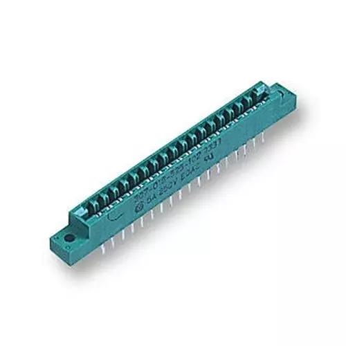 EDAC CARD EDGE CONN, SINGLE SIDE, 18POS, TH, 307-018-525-102