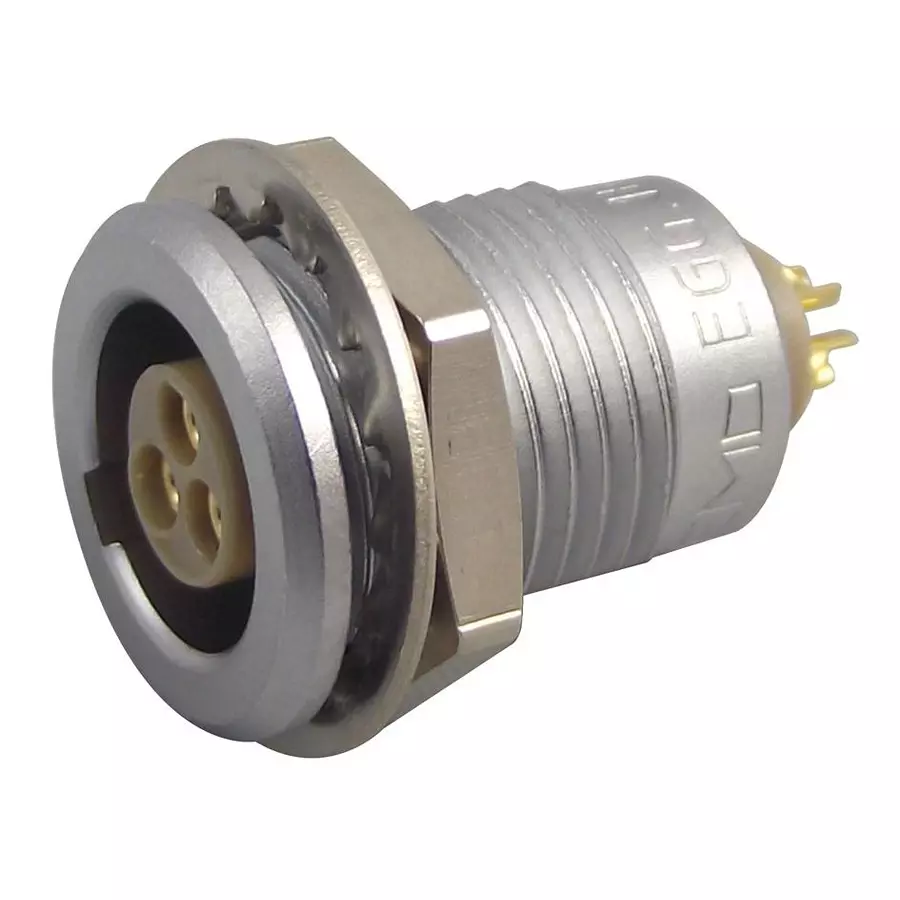 LEMO CIRCULAR CONNECTOR, RCPT, 3 WAY, PANEL, EGG.1B.303.CLL