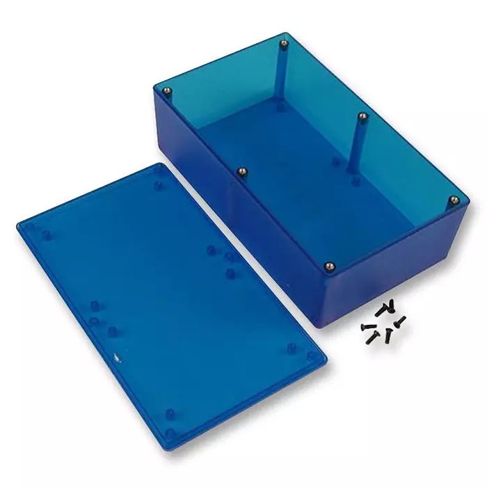 HAMMOND Plastic Enclosures BOX, ABS, BLUE, 193X113X61MM, 1591XXETBU