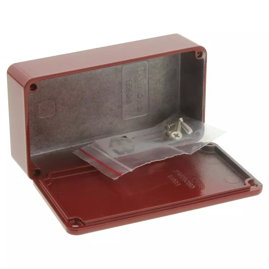 HAMMOND Metal Enclosures BOX, RED, 34X94X119MM, 1590BBRD