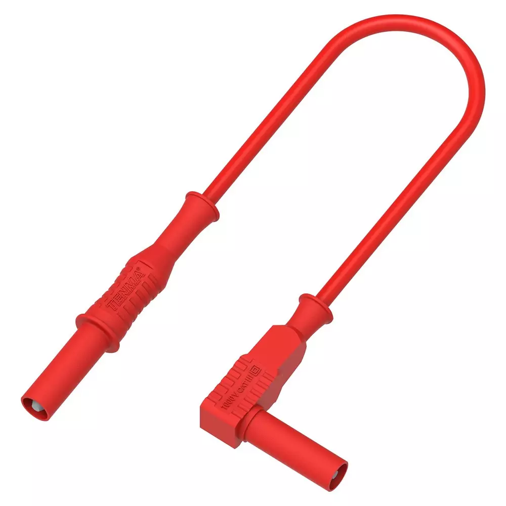 MULTICOMP PRO Banana Test Leads TEST LEAD, 4MM BANANA PLUG-PLUG, RED, 1M, 76-018