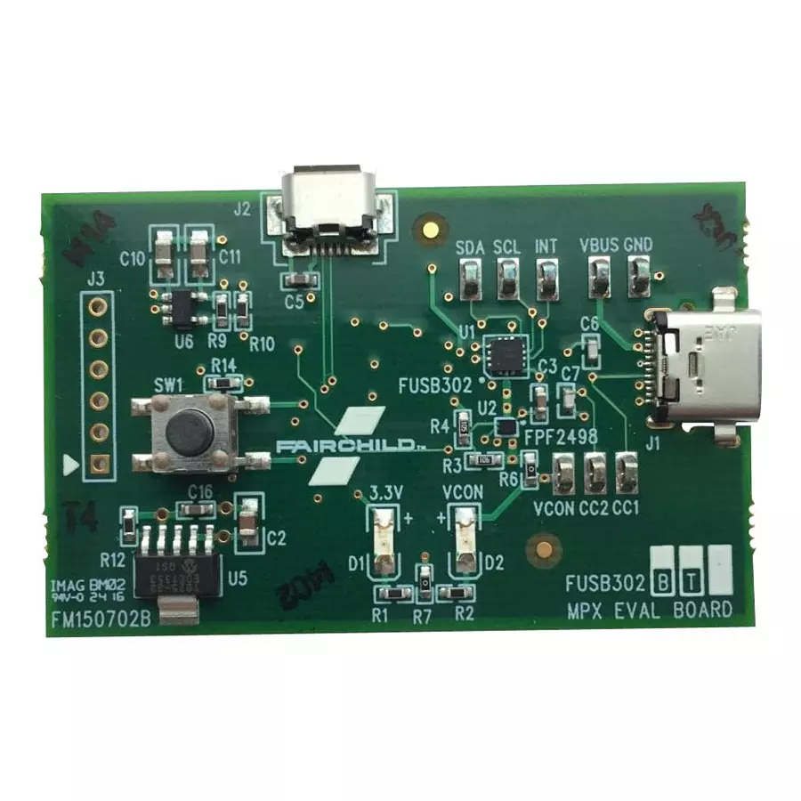 ONSEMI Interface / Communications Development Kits EVAL BOARD, USB TYPE-C CONTROLLER W/PD, FUSB302BGEVB