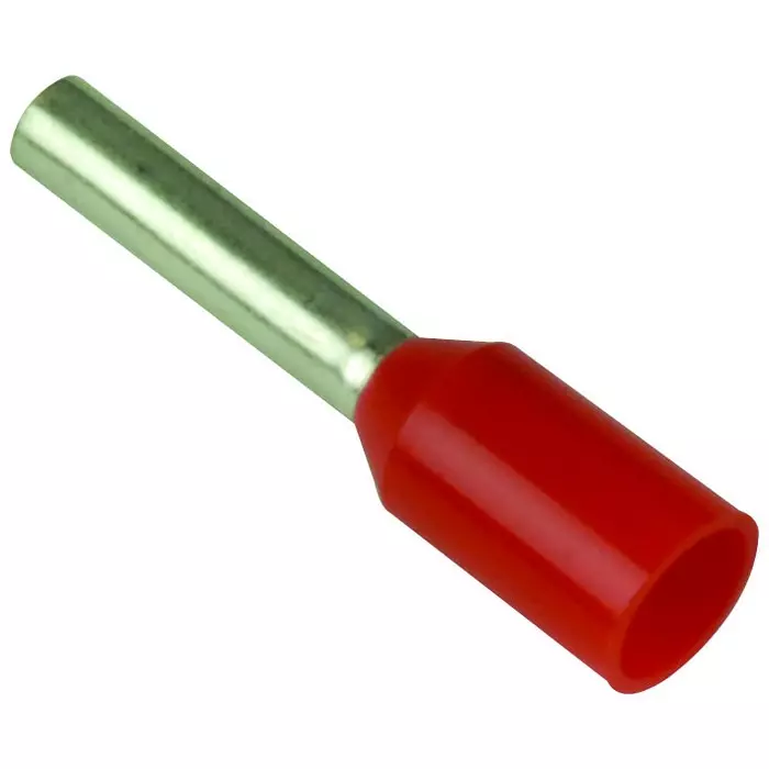 PANDUIT Wire / Bootlace Ferrules TERMINAL, WIRE FERRULE, 18AWG, RED, FSD77-8-D (Pack of 5)