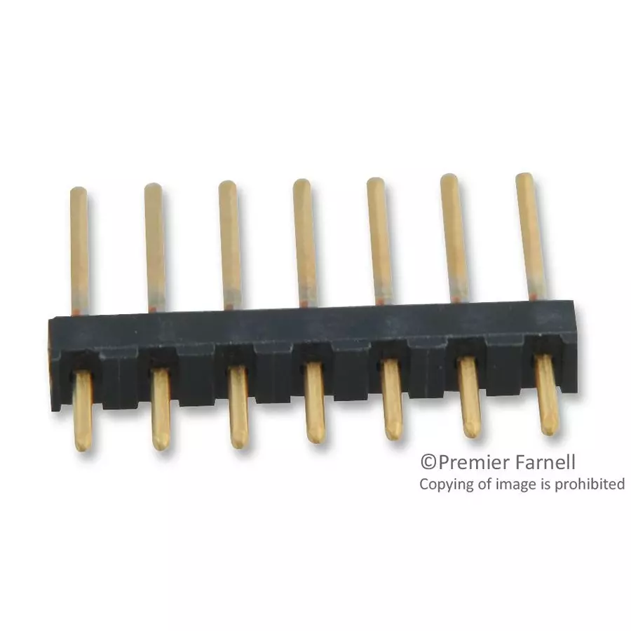 AMP - TE CONNECTIVITY BOARD-BOARD CONNECTOR HEADER, 7WAY, 1ROW, 87224-7 (Pack of 4000 Pcs)