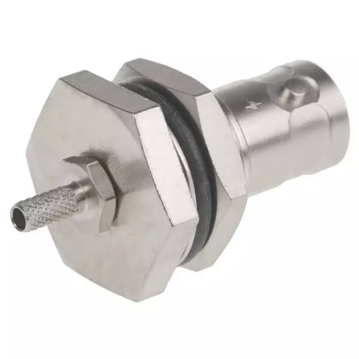 Telegartner Jack Panel Mount BNC Connector 75 Ω Crimp Termination Straight Body, J01003B5032