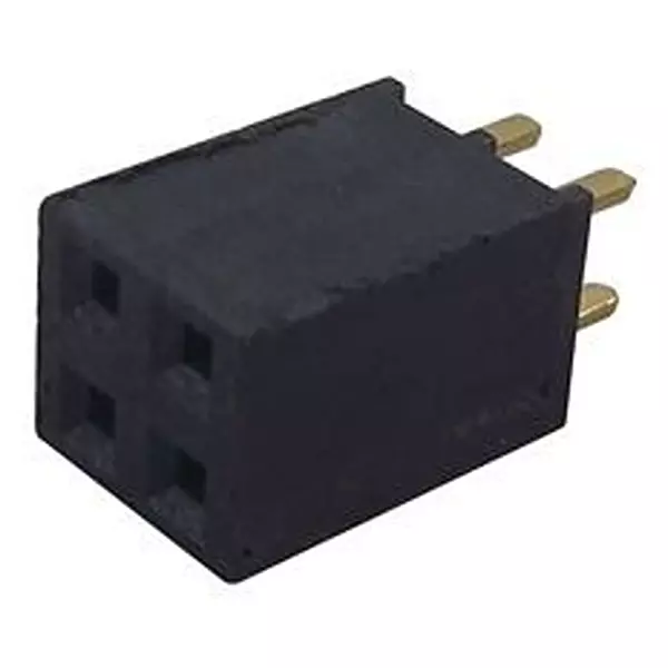 SAMTEC Connector, Rcpt, 4Pos, 2Row, 2.54 mm, BCS-102-L-D-TE