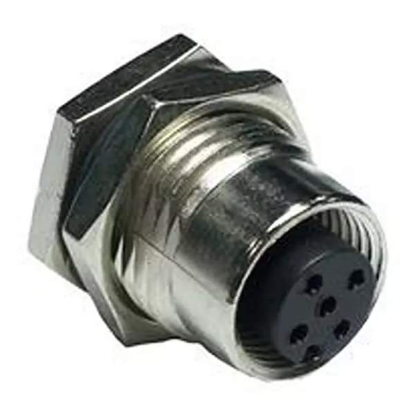 AMPHENOL LTW Sensor Conn, M12, Rcpt, 8Pos, Panel, M12A-08PFFS-SF8002.