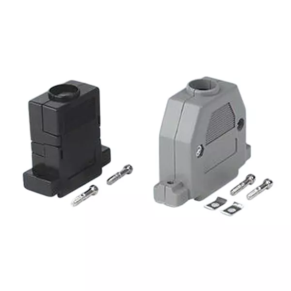 MH CONNECTORS D Sub Backshell, GREY, 9WAY, MHCCOV-9SCL-LG (Pack of 10)