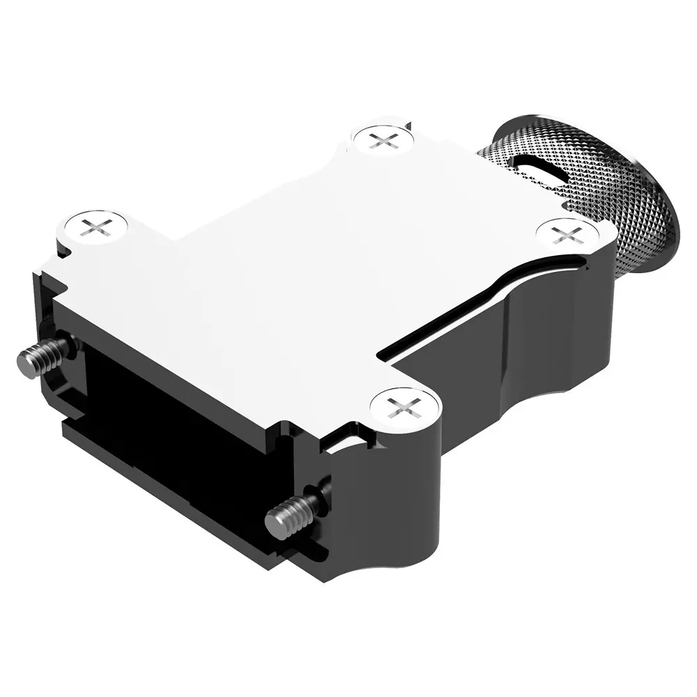 POSITRONIC D SUB BACKSHELL, 180DEG, SIZE DA, ALUM, D15000APNE0/AA