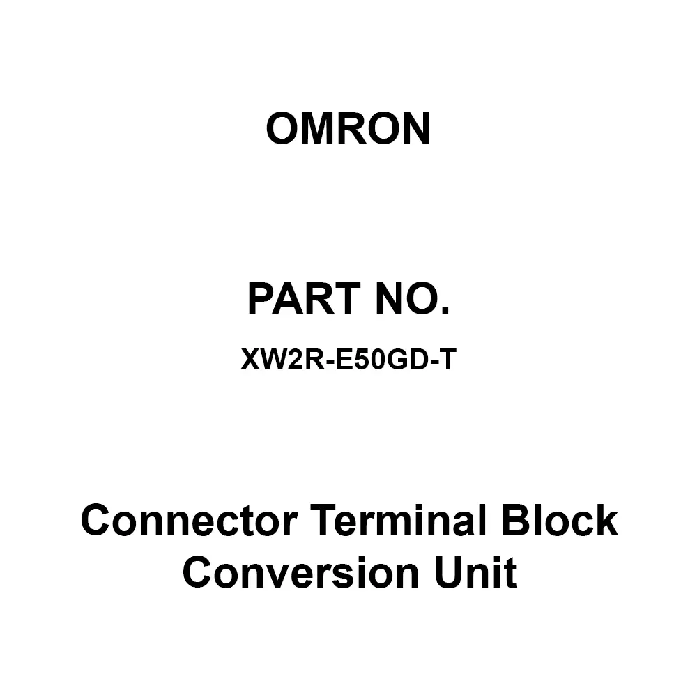 Omron Connector Terminal Block Conversion Unit 50 Pole, XW2R-E50GD-T