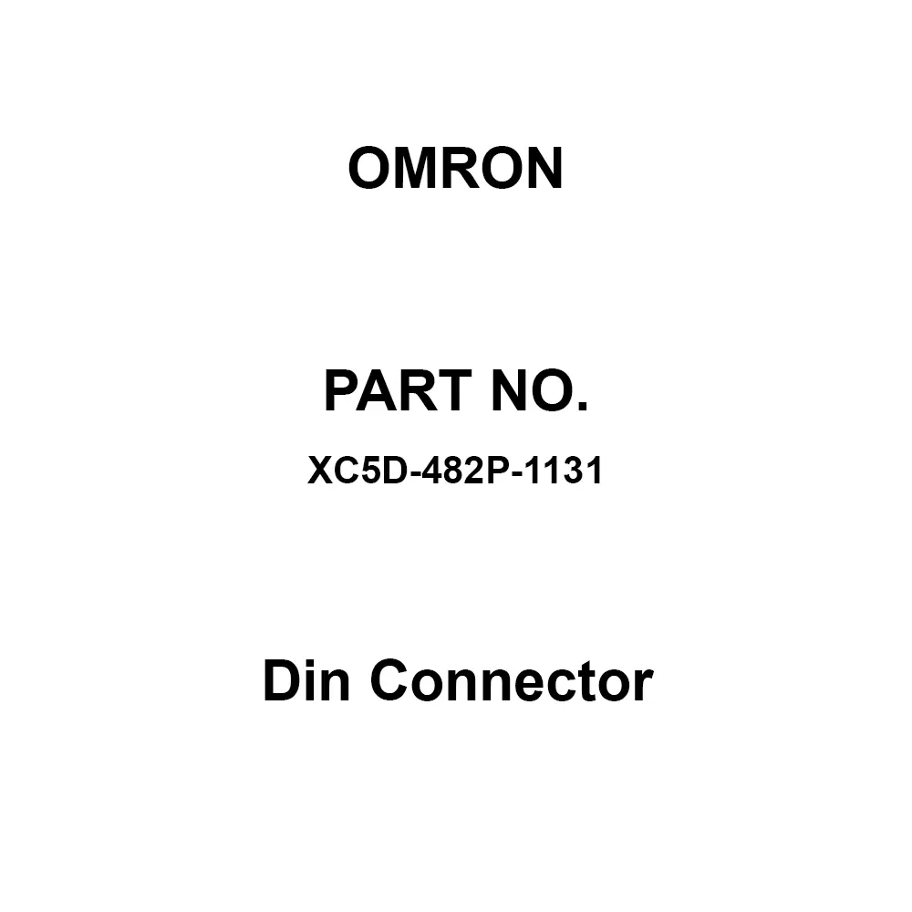 Omron Din Connector 10 ⁶ mΩ or more at 100 V DC, XC5D-482P-1131