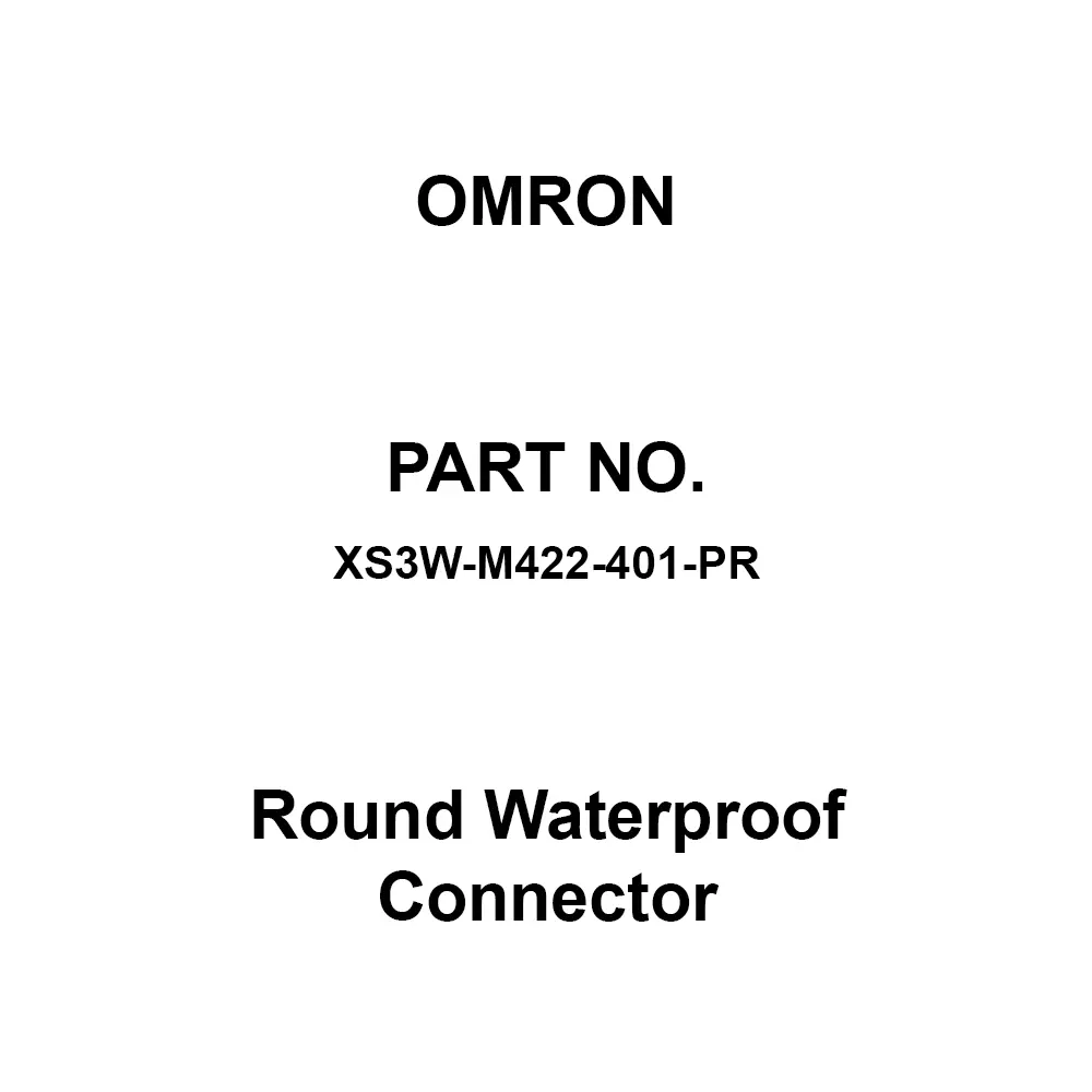 Omron Round Waterproof Connector DC 125 V Rated Voltage, XS3W-M422-401-PR