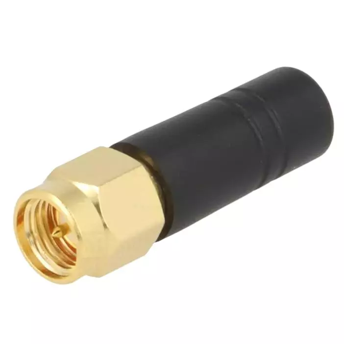NBR Mini Whip Rubber Antenna 2 dBi Gain 30x8 mm Size with SMA Male Connector, NA032