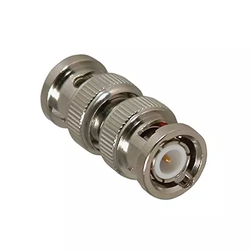 GENERIC Low-loss Coaxial Cable Connector BNC Male to BNC Male 50 Ω Impedance Silver