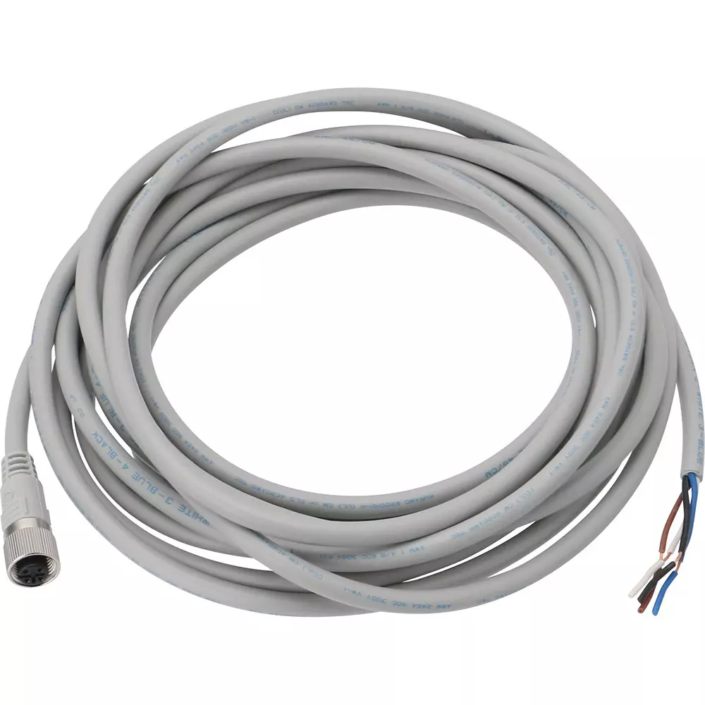 Azbil Cord with Connector Female Connector 5 m Cable Length, PA5-4ISX5SK