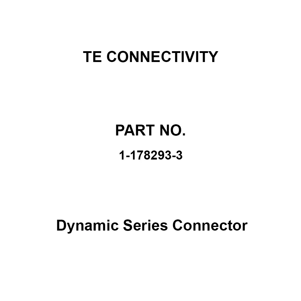 TE CONNECTIVITY Dynamic Series Connector Through hole-soldering Connection 3 Pole, 1-178293-3 (Pack of 23)