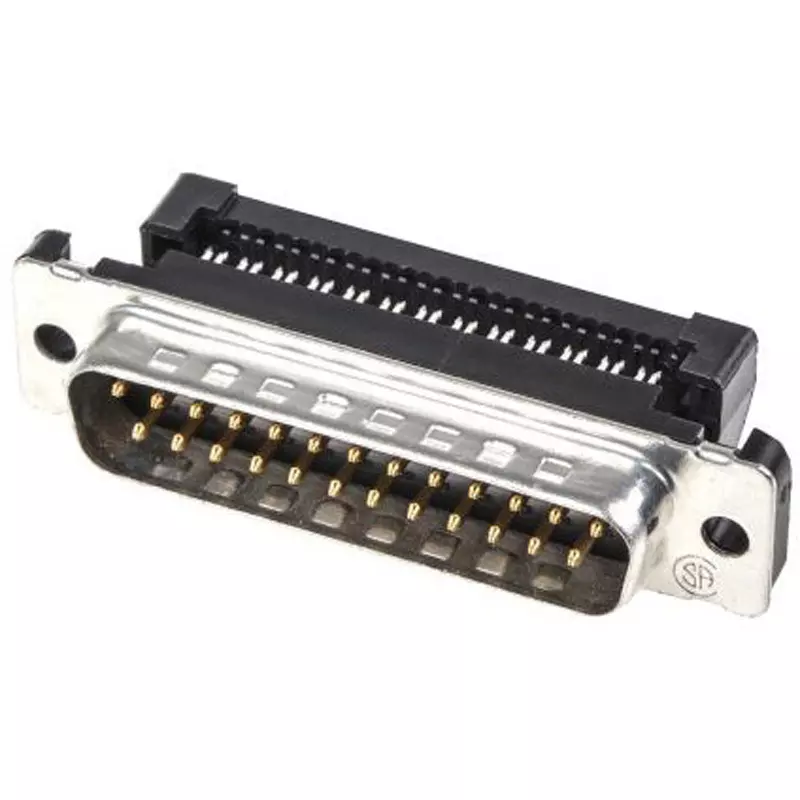 TE CONNECTIVITY D-Sub Connector IDC Connection 25 Pole, 1658613-2 (Pack of 40)