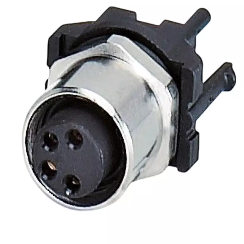 PHOENIX Circular Connector 4 No. of Pole Socket Socket Or Plug Rear mounting Surface Mount Device, 1524789 (Pack of 20)