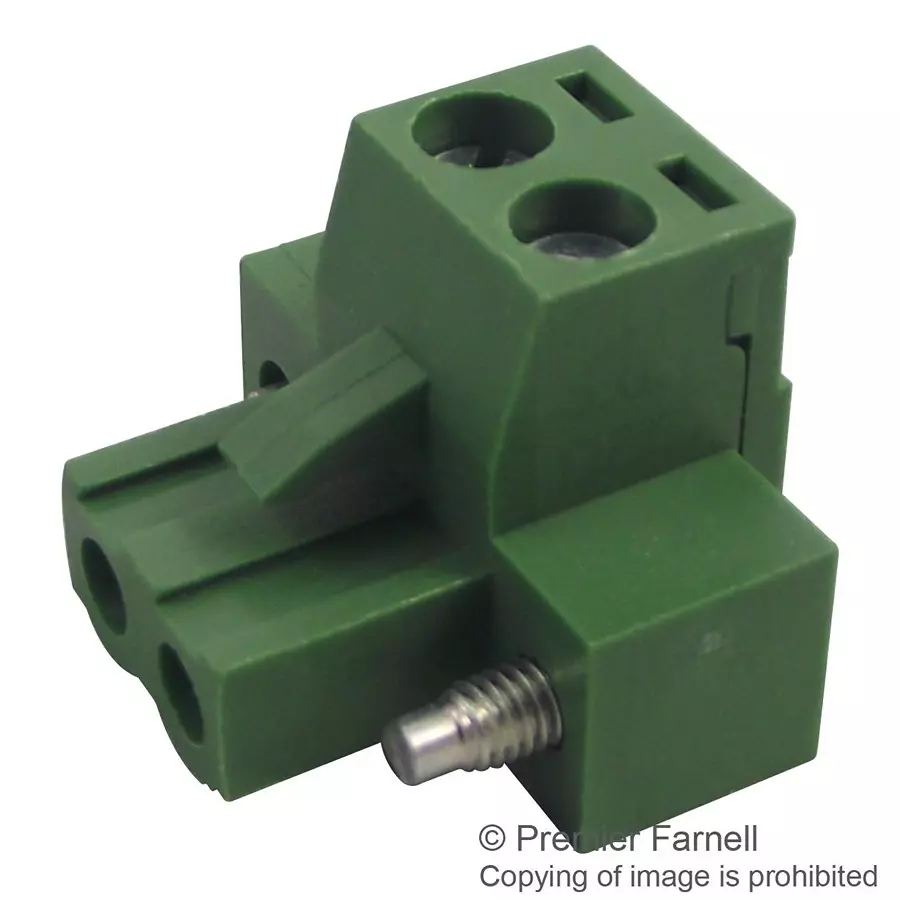 MULTICOMP PRO Plug & Socket Connectors LOCKING PLUG, 5.08MM, 2WAY, R/A, MC101 508002