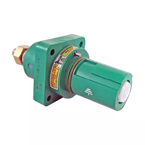 ITT CANNON High Power Connectors PANEL DRAIN, EARTH, GREEN, 400A, NPDFT-E-GN-L-T4