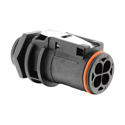 SOURIAU-SUNBANK / EATON CIRCULAR CONNECTOR, PLUG, 4POS, PANEL, UTL5103G1P.