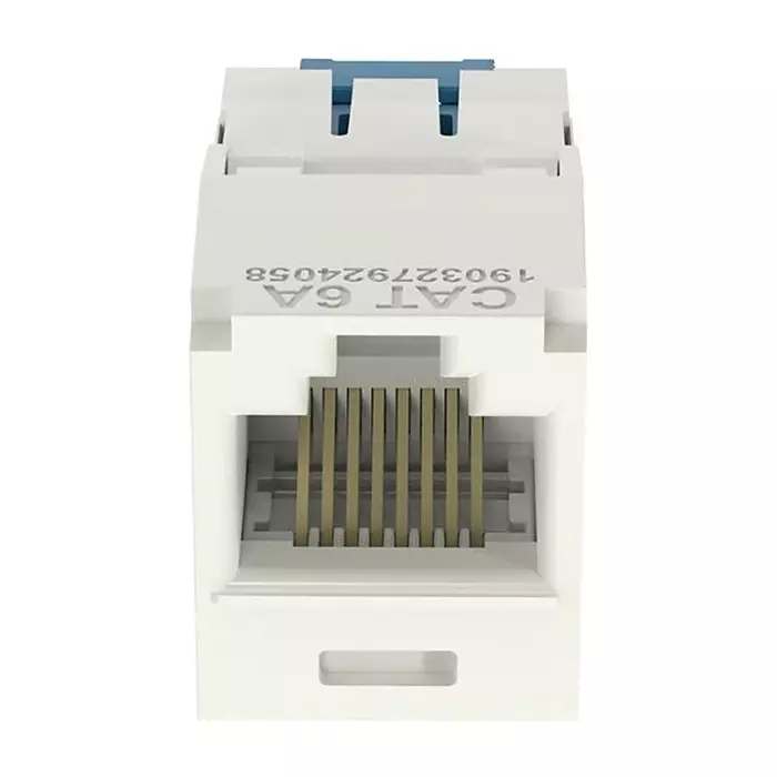 PANDUIT Modular & Ethernet Connectors RJ45 CONN, JACK, 8P8C, 1PORT, OFF WHITE, CJ6X88TGIW