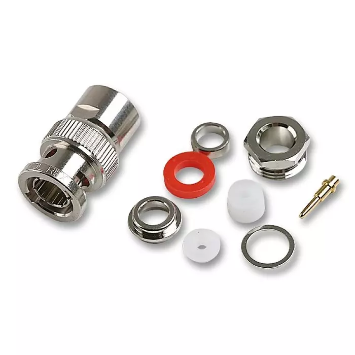 AMPHENOL RF RF Connectors RF COAXIAL, BNC, STRAIGHT PLUG, 75OHM, B1141A1-ND3G-3-75