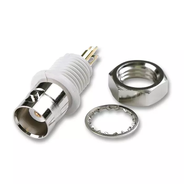 AMPHENOL RF RF Connectors RF COAXIAL, BNC, STRAIGHT JACK, 50OHM, B6651B1-NNYL3G-50