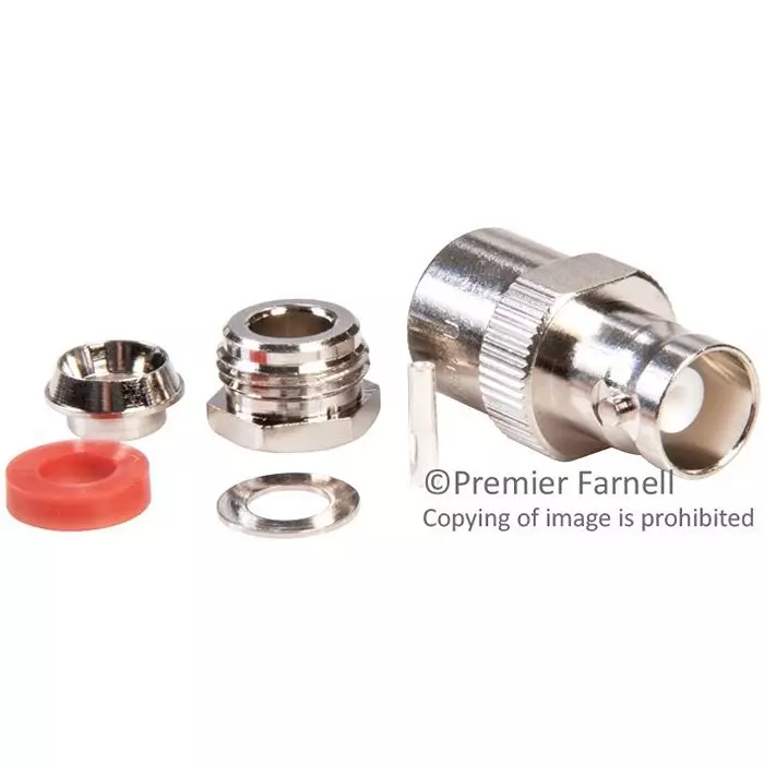 AMPHENOL RF RF Connectors RF/COAXIAL, BNC JACK, STRAIGHT, 50 OHM, CLAMP, 031-5