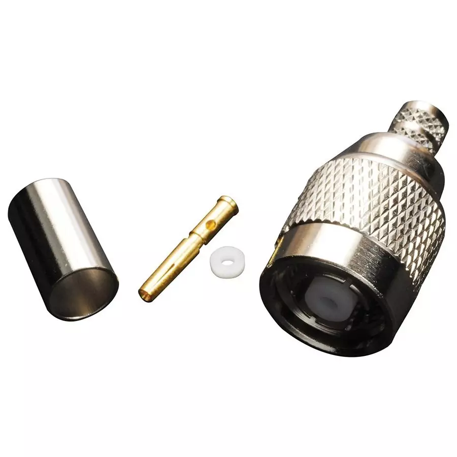 AMPHENOL RF RF Connectors RF/COAXIAL, TNC PLUG, STRAIGHT, 50 OHM, CRIMP, 122408RP.