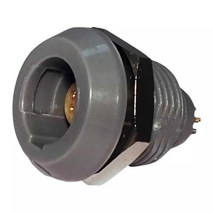 NORCOMP Circular Connector, 6Pos, Rcpt, Panel, 8P1P006200GRF01
