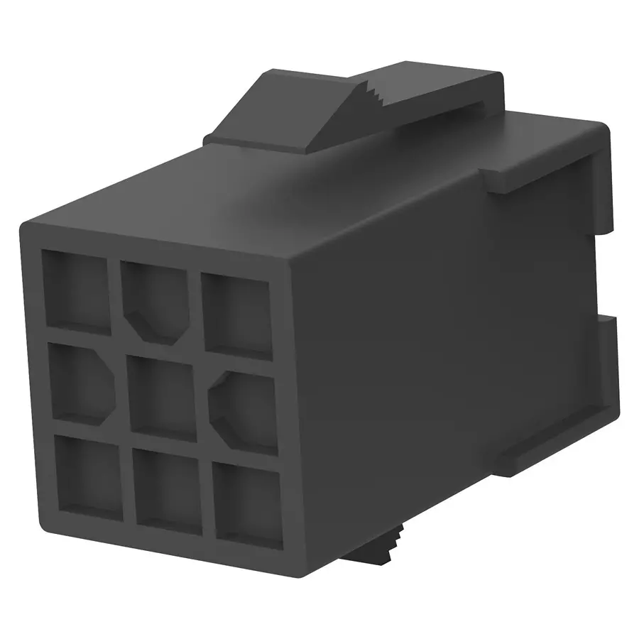 AMP - TE CONNECTIVITY CONNECTOR HOUSING, RCPT, 9POS, 4.2MM, 1-172161-9