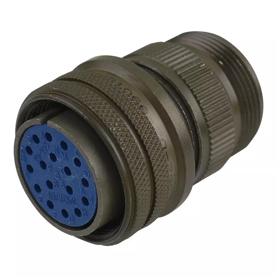 AMPHENOL INDUSTRIAL CIRCULAR CONNECTOR PLUG SIZE 20, 17 POSITION, CABLE, 97-3106A-20-29S