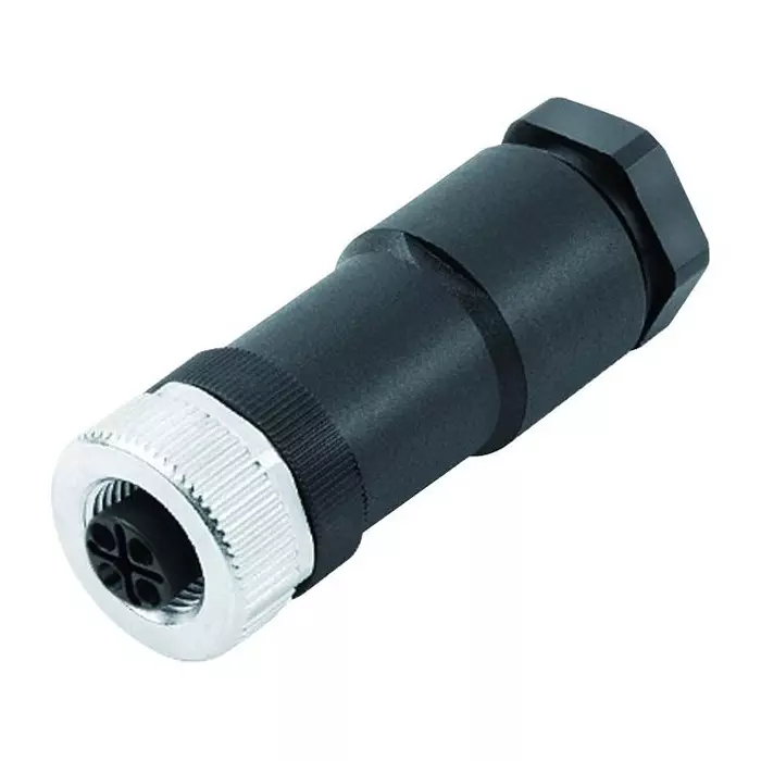 BINDER SENSOR CONN, RCPT, 3+PE, M12, CABLE, 99-0690-19-04