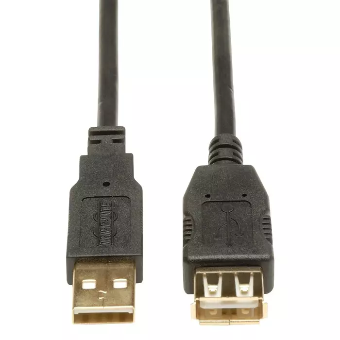EATON TRIPP LITE USB CABLE, 2.0 TYPE A PLUG-RCPT, 3FT, U024-003