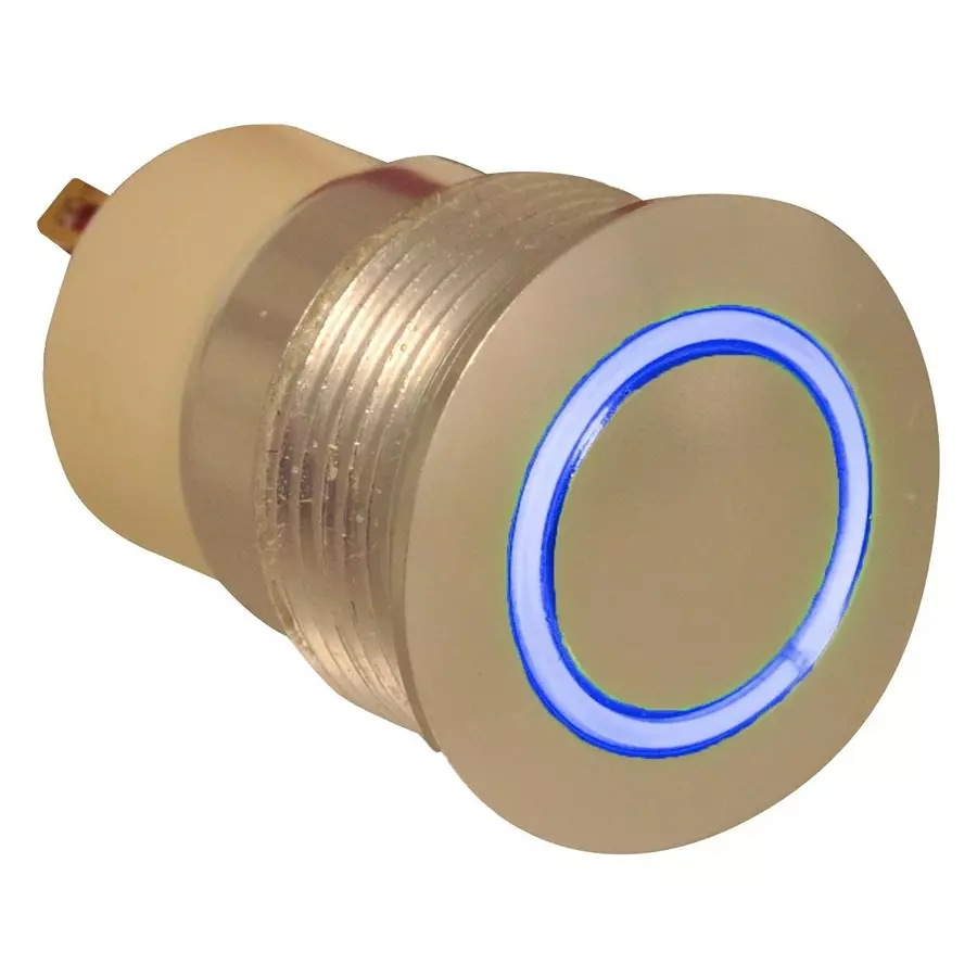 E-SWITCH VANDAL RESISTANT SW, SPST, 2A, 36V, BLU, PVA6LRE21241.