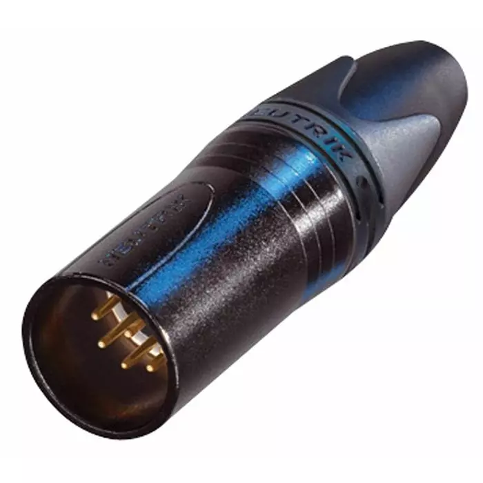 NEUTRIK PLUG, XLR, BLACK, 7POLE, NC7MXX-B