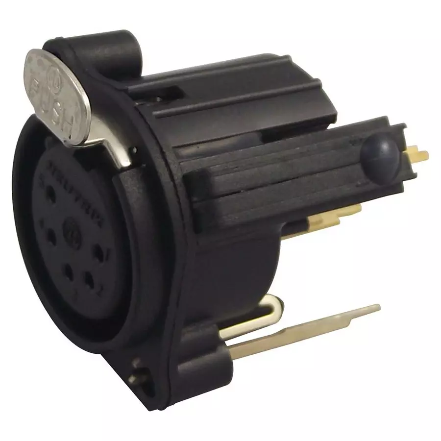 NEUTRIK SOCKET, XLR, PCB, SWITCHED, 5POLE, NC5FAV-SW