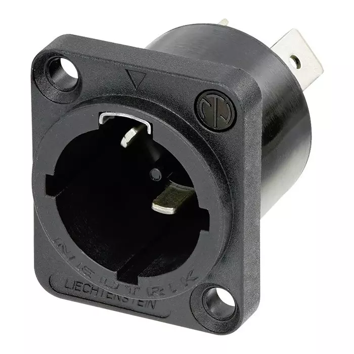 NEUTRIK MAINS CHASSIS INLET CBC TOP, NAC3MPX-WOT-TOP